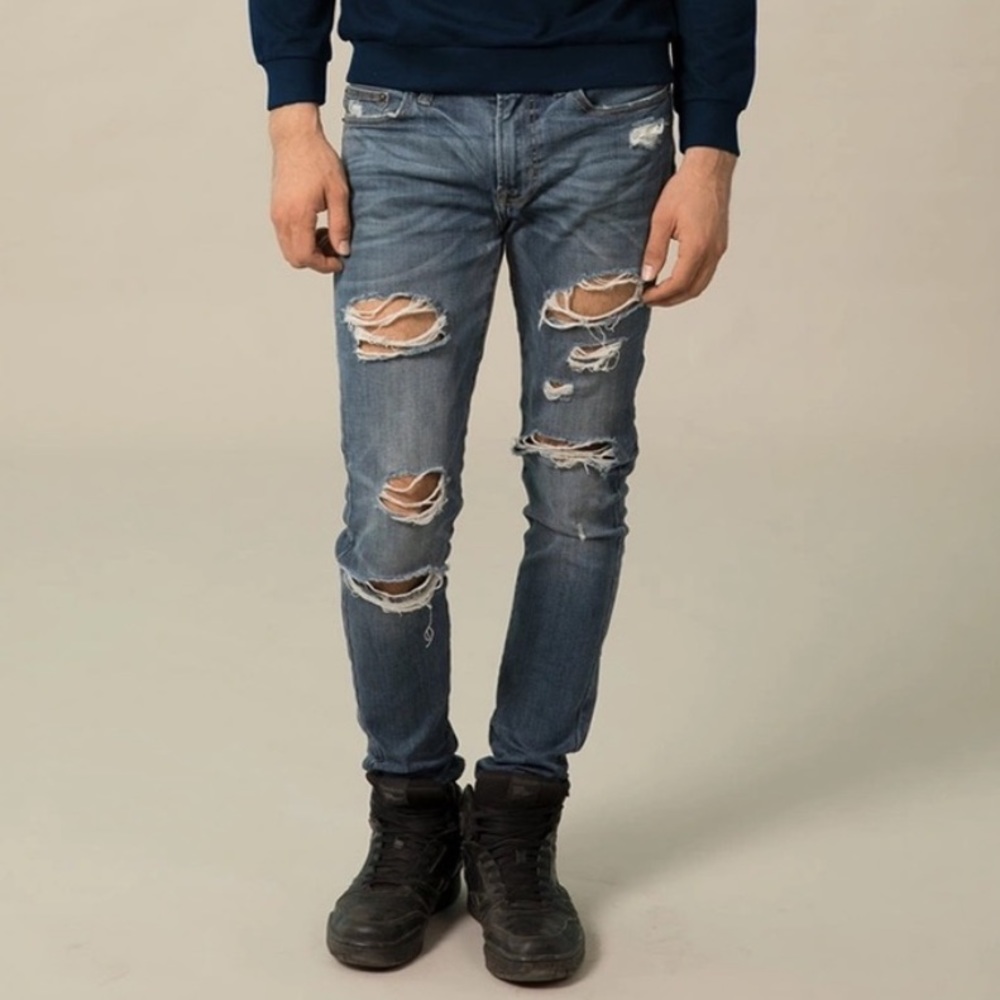 AMIRI Skinny Faded Ripped Jeans